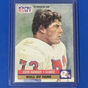 John Hannah #28 [Hall of Fame] 1990 Pro Set Football Trading Card